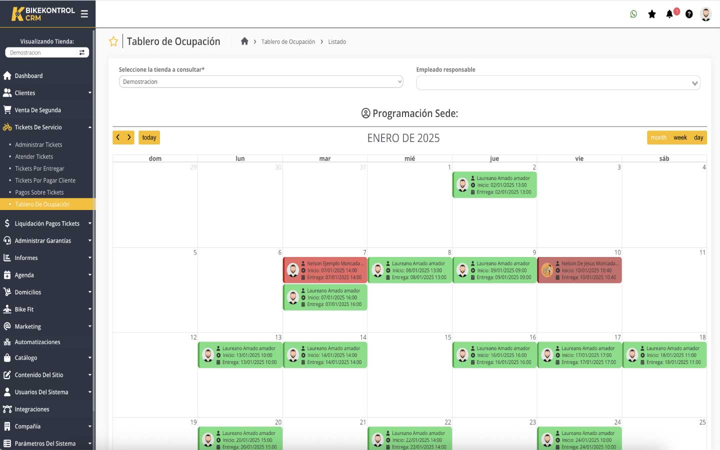 Ocupación y agenda de citas con recordatorios automáticos por WhatsApp